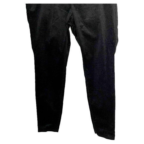 Eileen Fisher Organic Cotton Stretch Black Corduroy Jegging Pant - Picture 9 of 14
